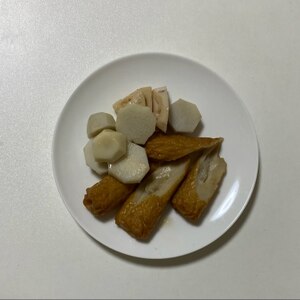 ♥　おつまみに！　こんにゃく＆練り物の煮物　♥